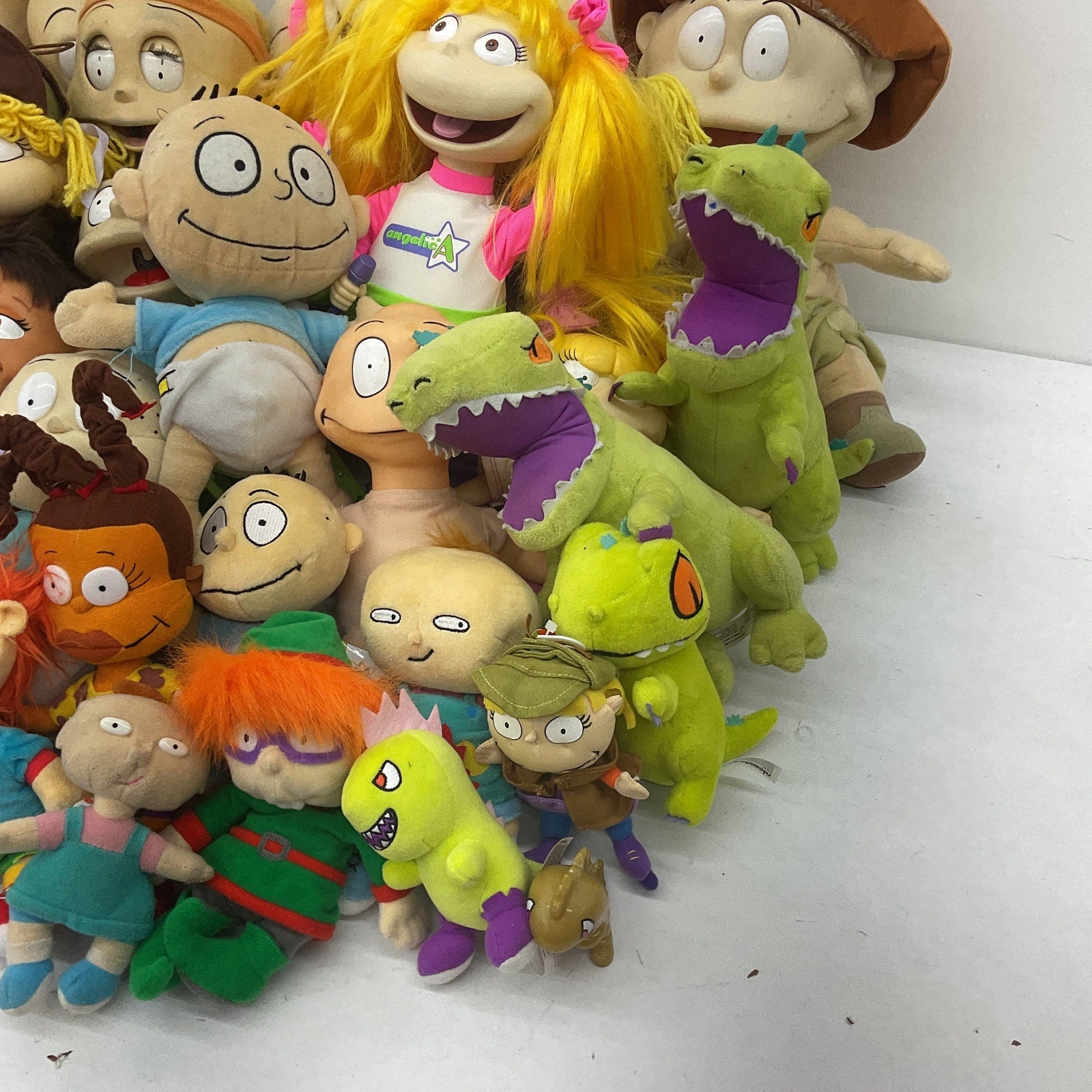 Nickelodeon Rugrats Character Plush Dolls Preowned LOT 28 lbs Chuckie Anjelica - Warehouse Toys