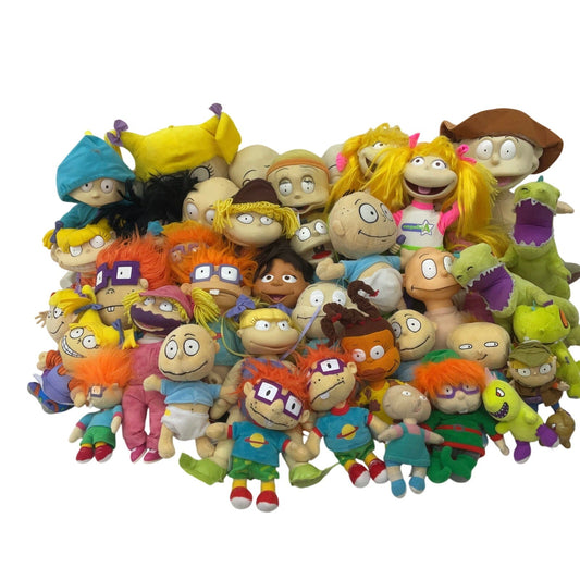 Nickelodeon Rugrats Character Plush Dolls Preowned LOT 28 lbs Chuckie Anjelica - Warehouse Toys