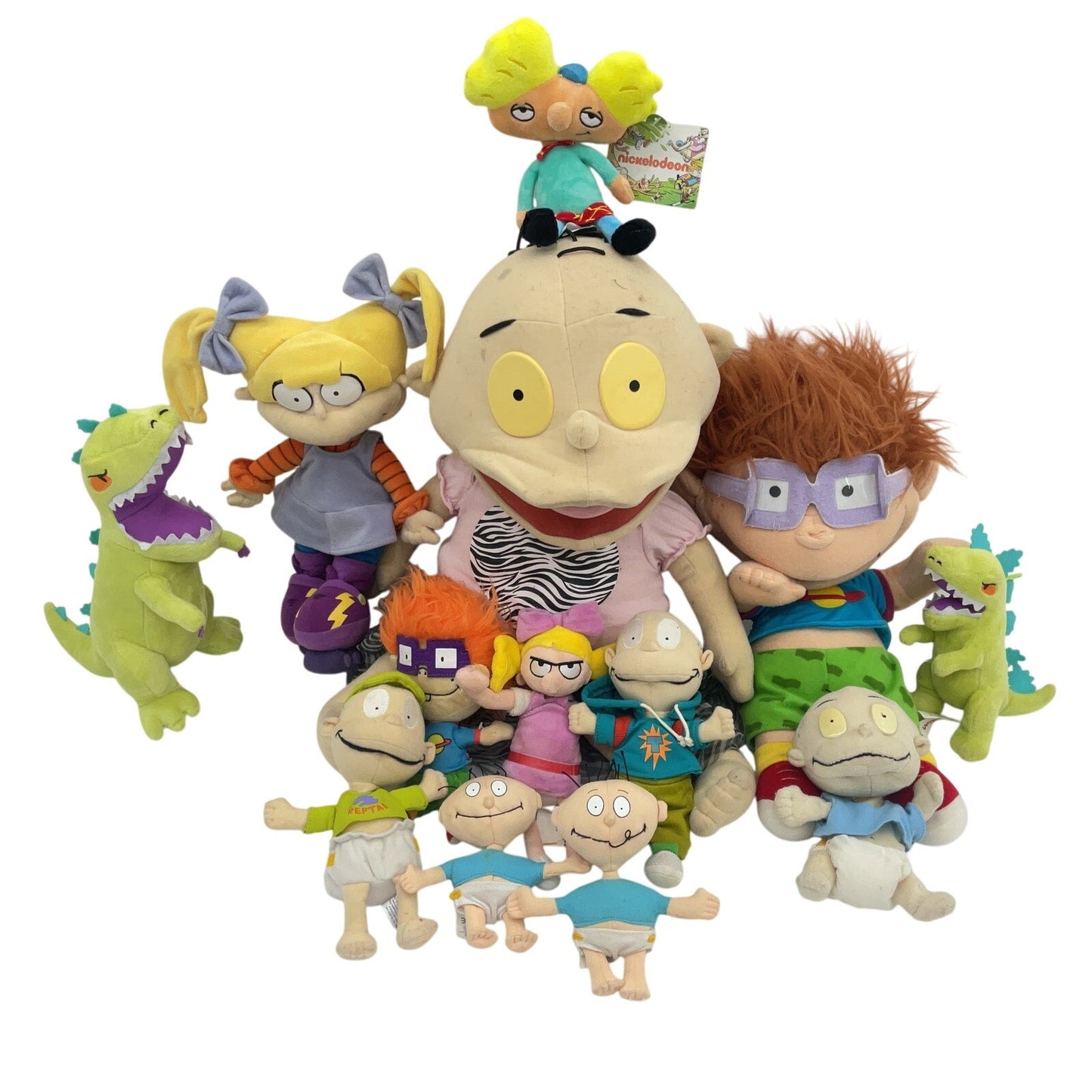 Nickelodeon Rugrats Character Plush Dolls Preowned LOT 6+ lbs Chuckie Anjelica - Warehouse Toys