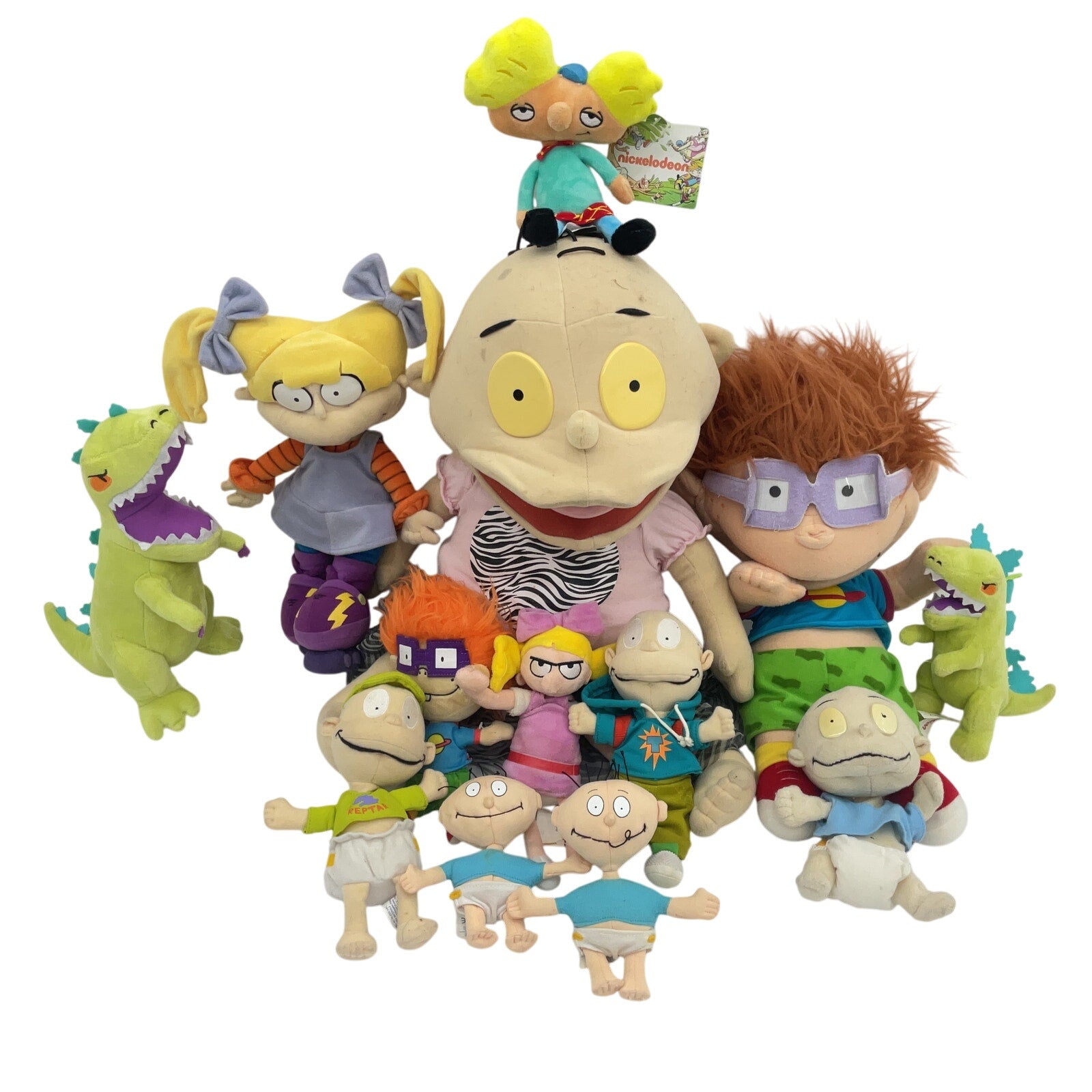 Nickelodeon Rugrats Character Plush Dolls Preowned LOT 6+ lbs Chuckie Anjelica - Warehouse Toys