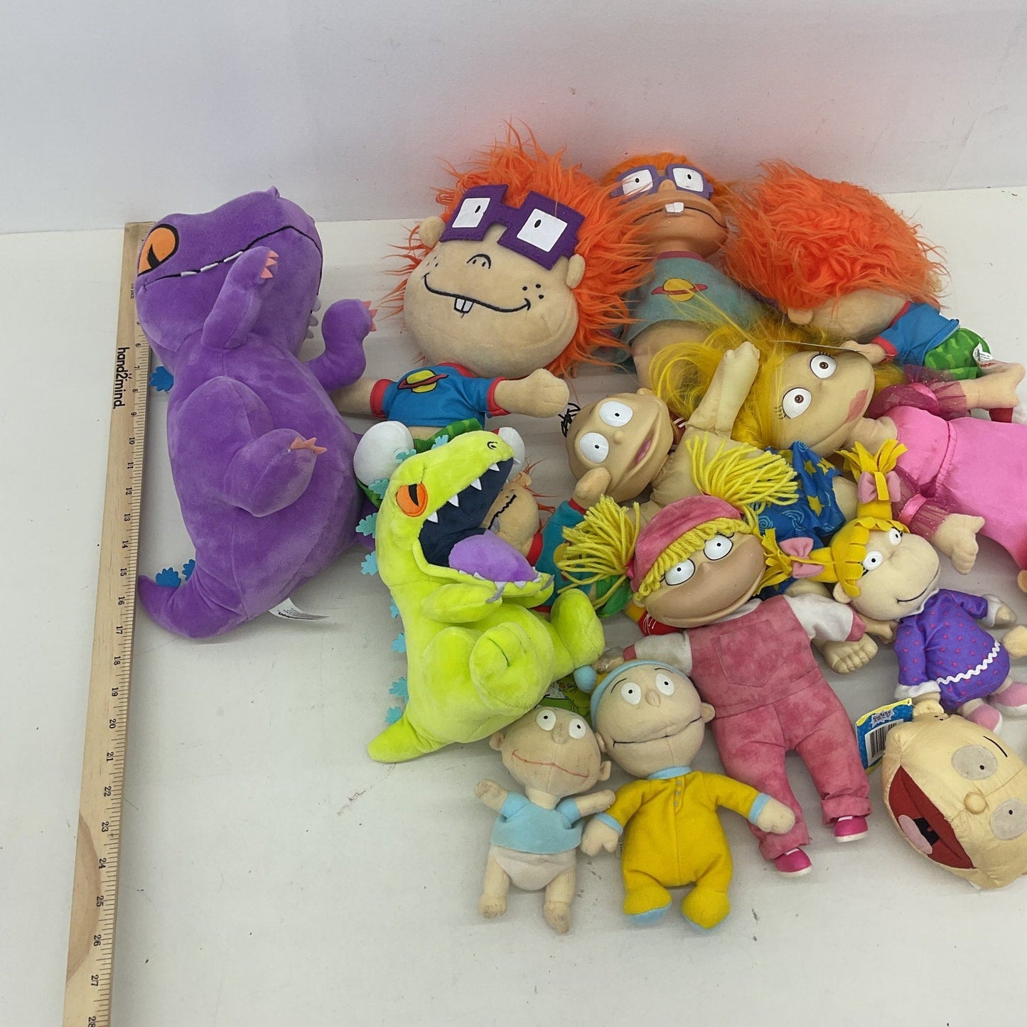 Nickelodeon Rugrats Character Plush Toys Preowned LOT 5 lbs Chuckie Tommy Reptar - Warehouse Toys