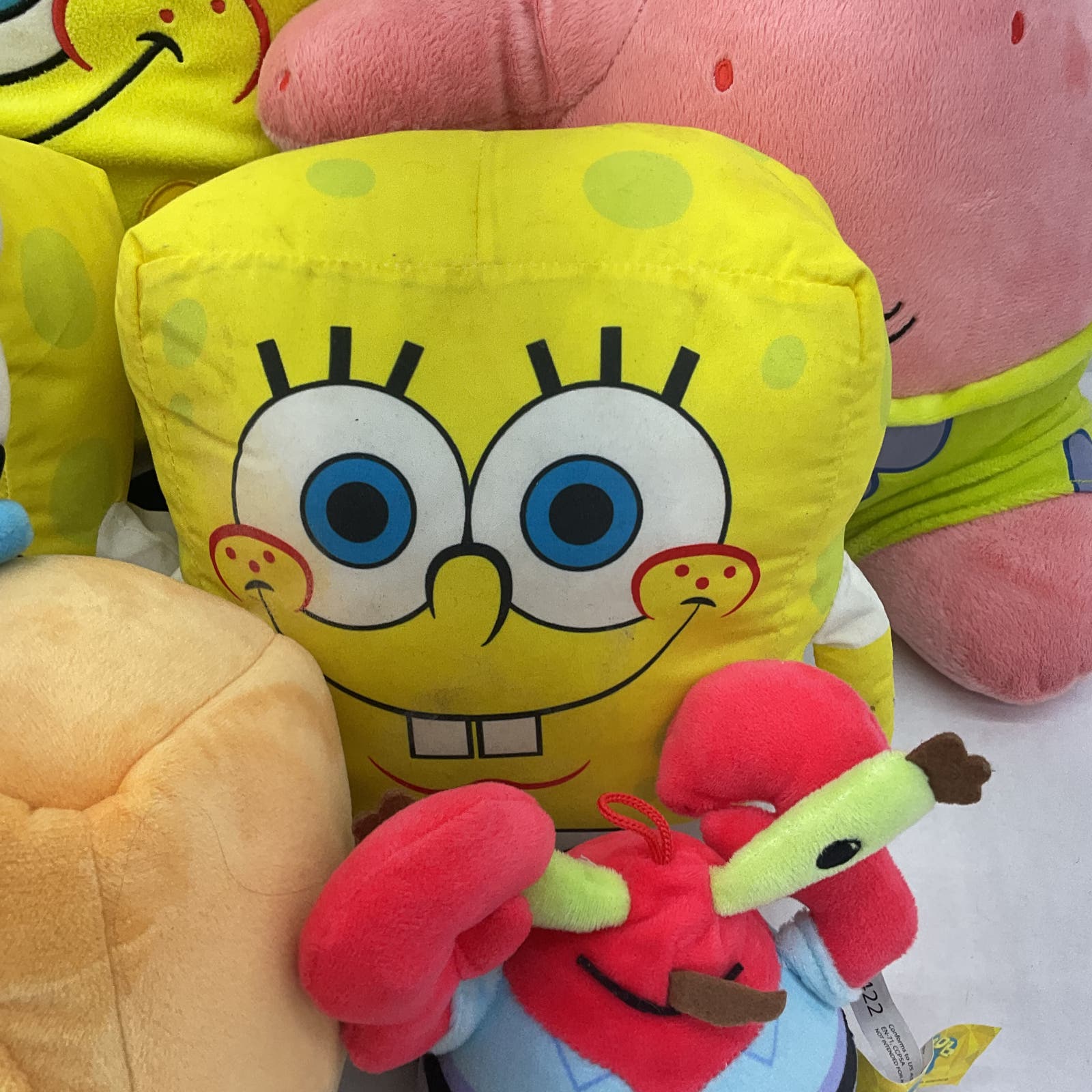 Nickelodeon Spongebob Square Pants Yellow Stuffed Animal Plush Lot Patrick - Warehouse Toys