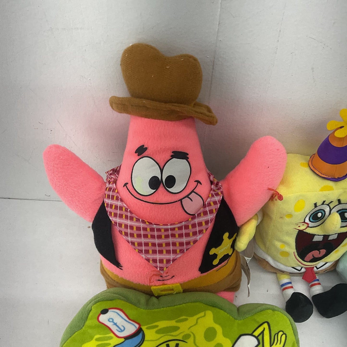 Nickelodeon Spongebob Squarepants Patrick Squidward Plush Stuffed Animal Lot - Warehouse Toys