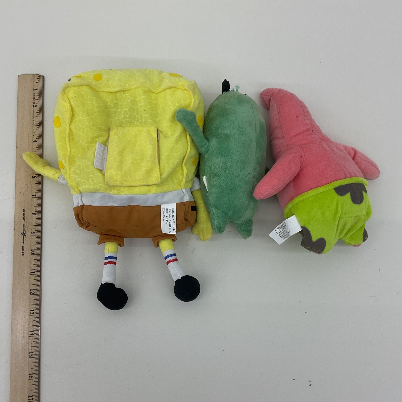 Nickelodeon Spongebob Squarepants Patrick Star Plankton Plush Character Dolls - Warehouse Toys