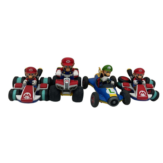 Nintendo 4 PCS Super Mario Kart Red Green Action Figure Toys - Not Tested - Warehouse Toys