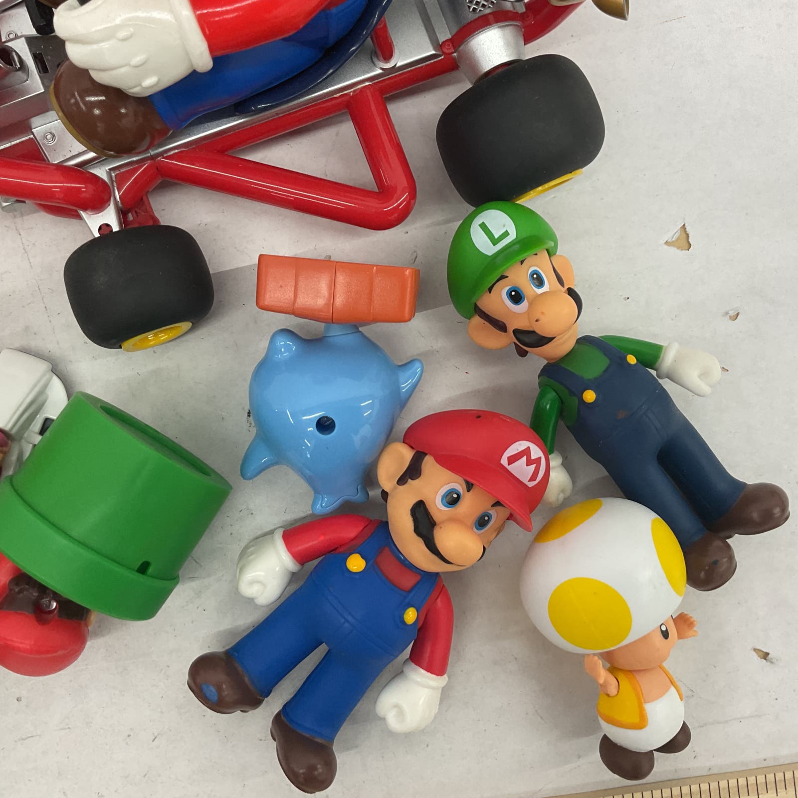 Nintendo Action Figure Lot Super Mario Kart Toad Bowser Luigi - Warehouse Toys