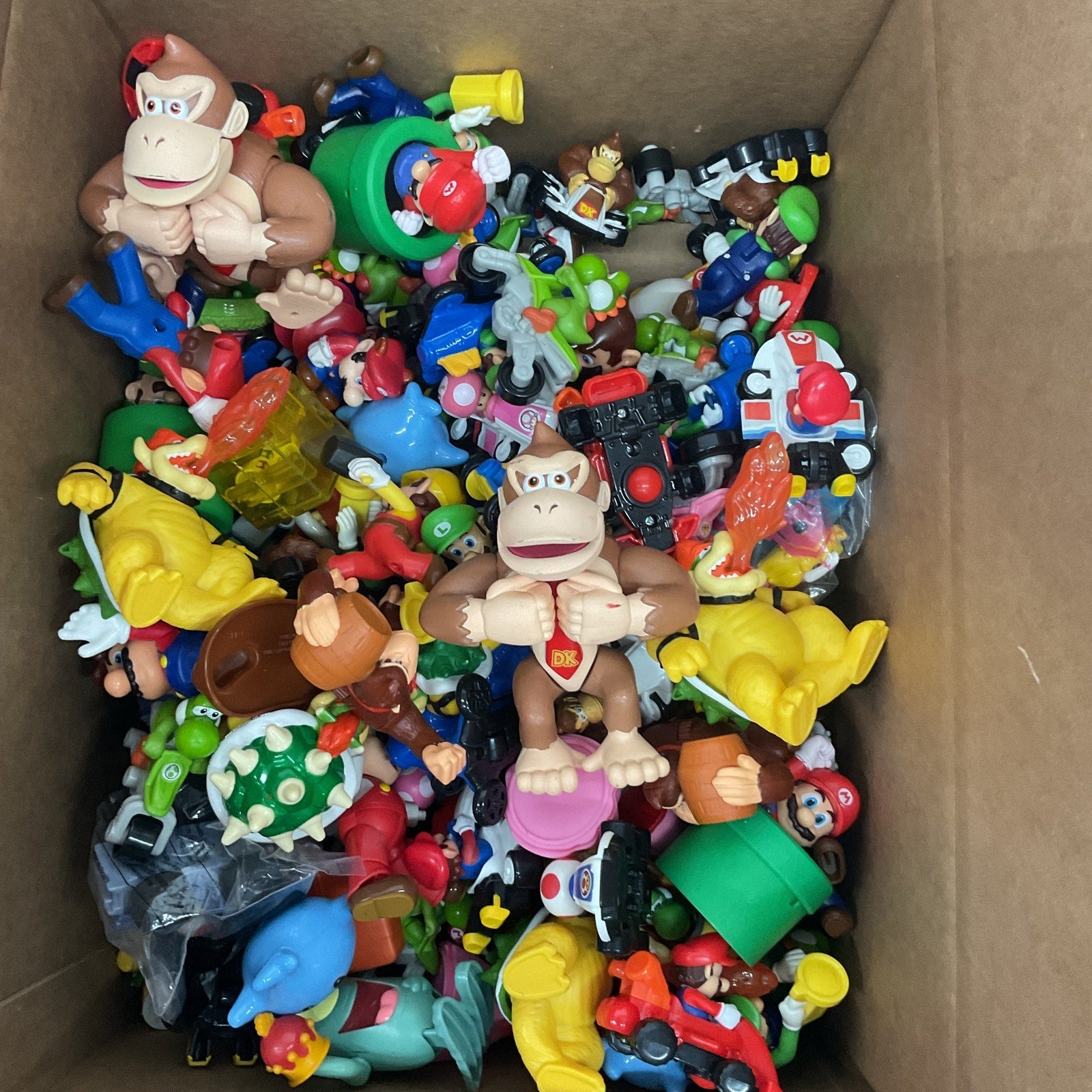 Nintendo Action Figure Toy Lot Super Mario Kart Bowser Donkey Kong - Warehouse Toys