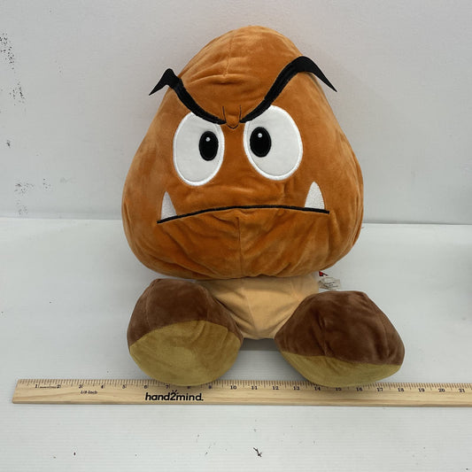 Nintendo Goomba Super Mario Bros Stuffed Animal - Red Plush Toy - Warehouse Toys