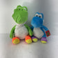 Nintendo Green Blue Large Yoshi Stuffed Animal Super Mario Plush Toys - Warehouse Toys