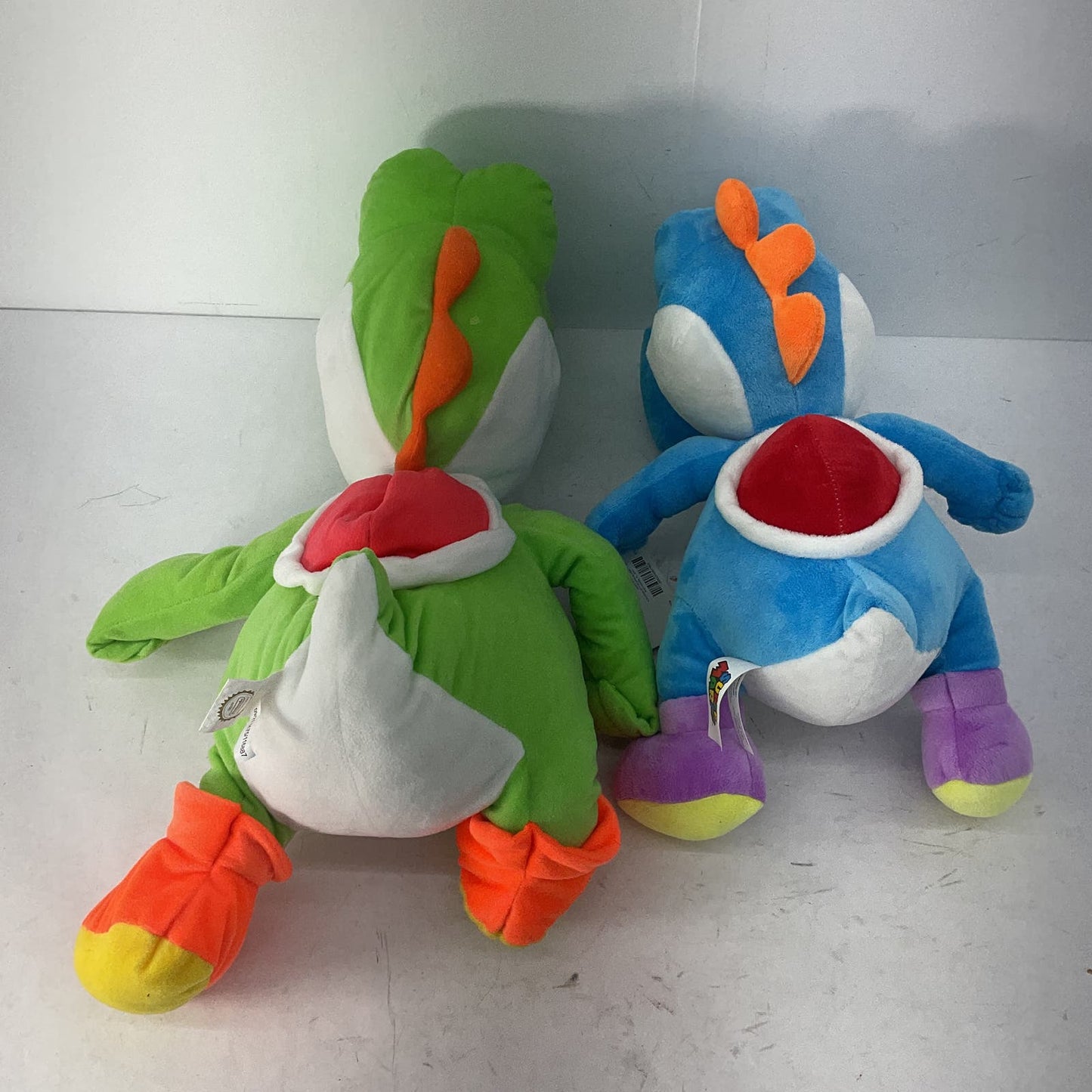 Nintendo Green Blue Large Yoshi Stuffed Animal Super Mario Plush Toys - Warehouse Toys