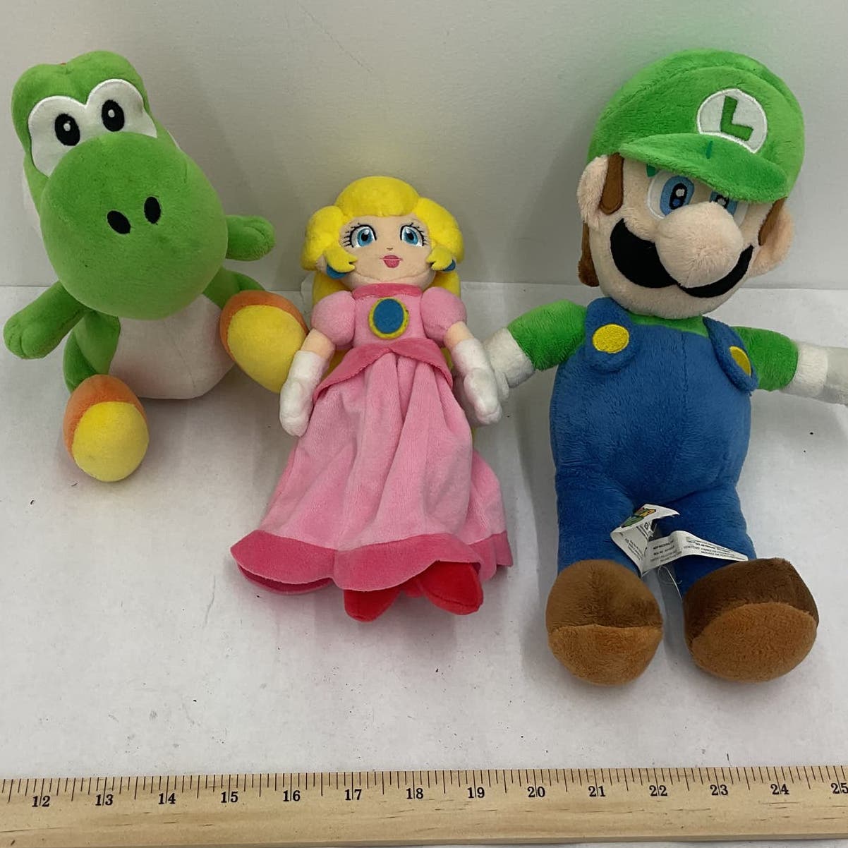 Nintendo Green Yoshi Luigi Princess Stuffed Animal Plush Lot - Warehouse Toys