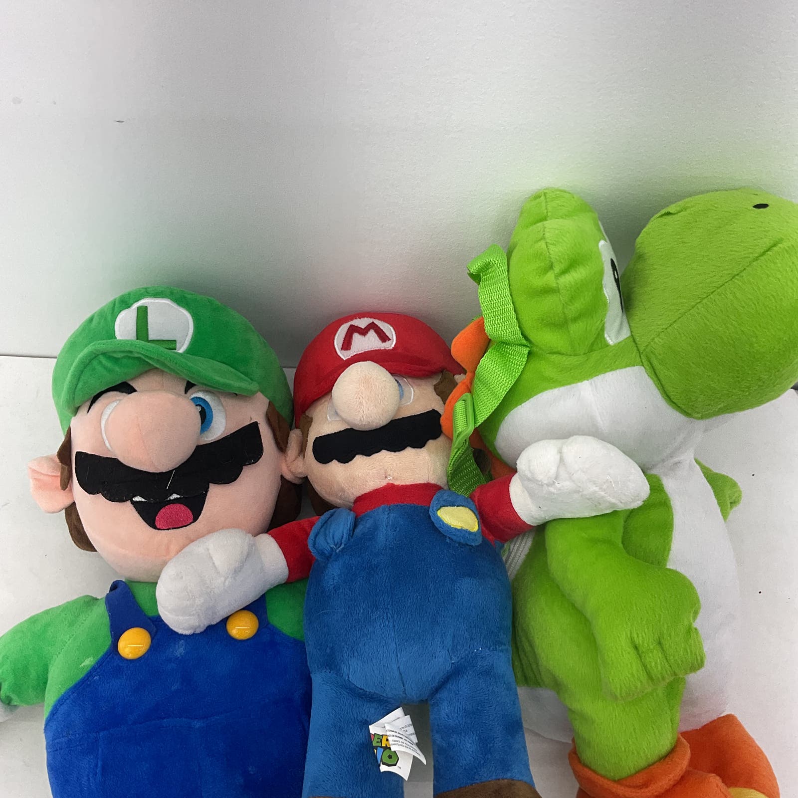 Nintendo Mario Luigi Yoshi Green Red Stuffed Animal - Toys Lot - Warehouse Toys