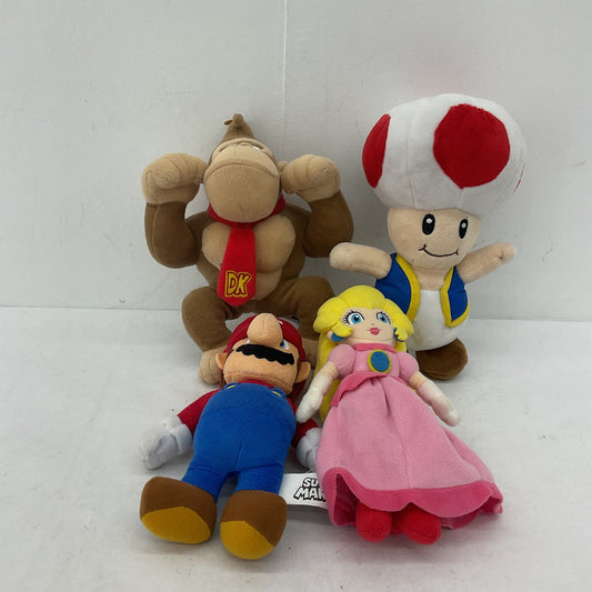 Nintendo Multicolor Stuffed Animal Princess Donkey Kong Toad Super Mario Lot - Warehouse Toys