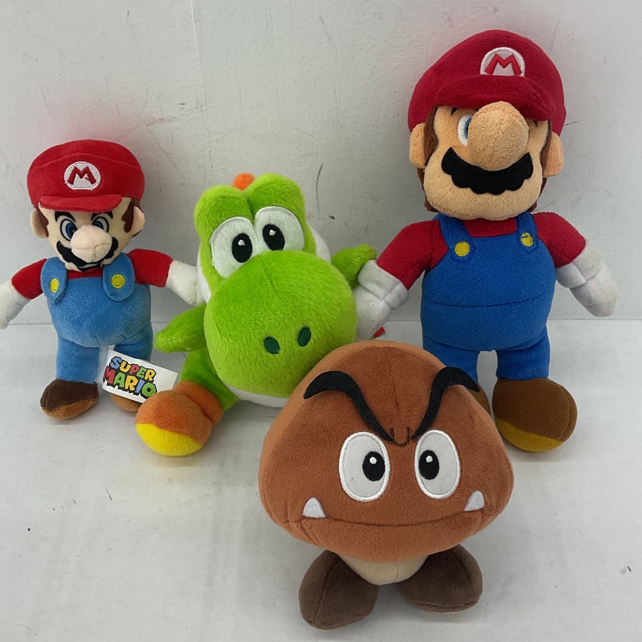 Nintendo Plush Super Mario Yoshi Goomba Stuffed Animal toy lot - Warehouse Toys