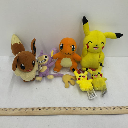 Nintendo Pokemon Multicolor Stuffed Animal Toy Lot pikachu Pink Yellow - Warehouse Toys