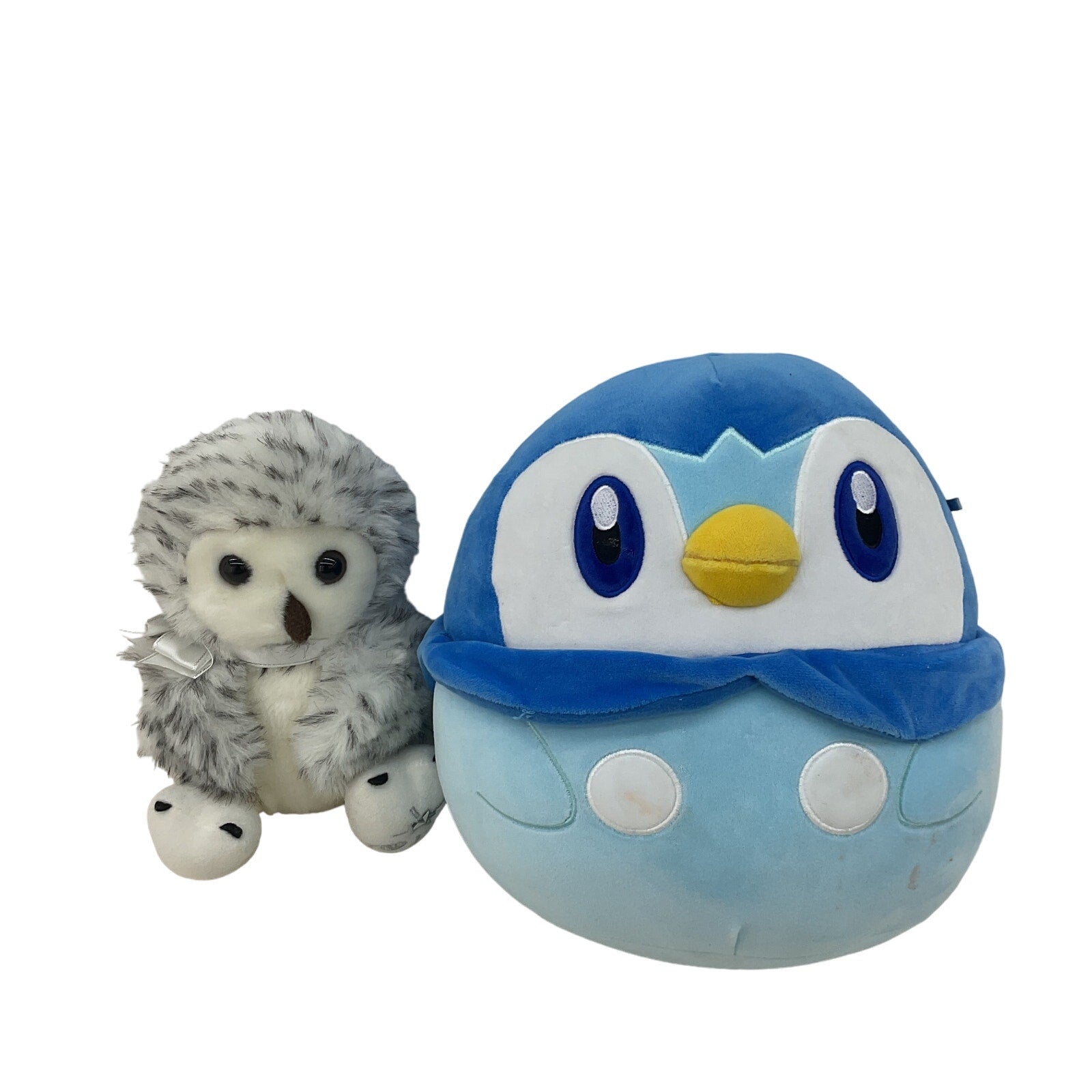 Nintendo Pokemon Piplup Large Blue Bird Plush & Wishing Stars Gray Owl Toys - Warehouse Toys