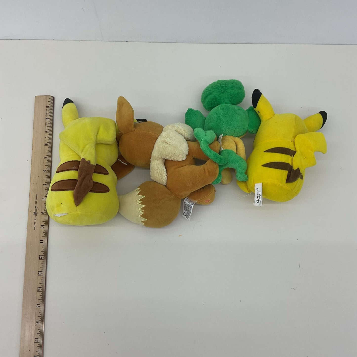 Nintendo Pokemon Plush LOT Eevee Pikachu Green Monkey Character Dolls - Warehouse Toys