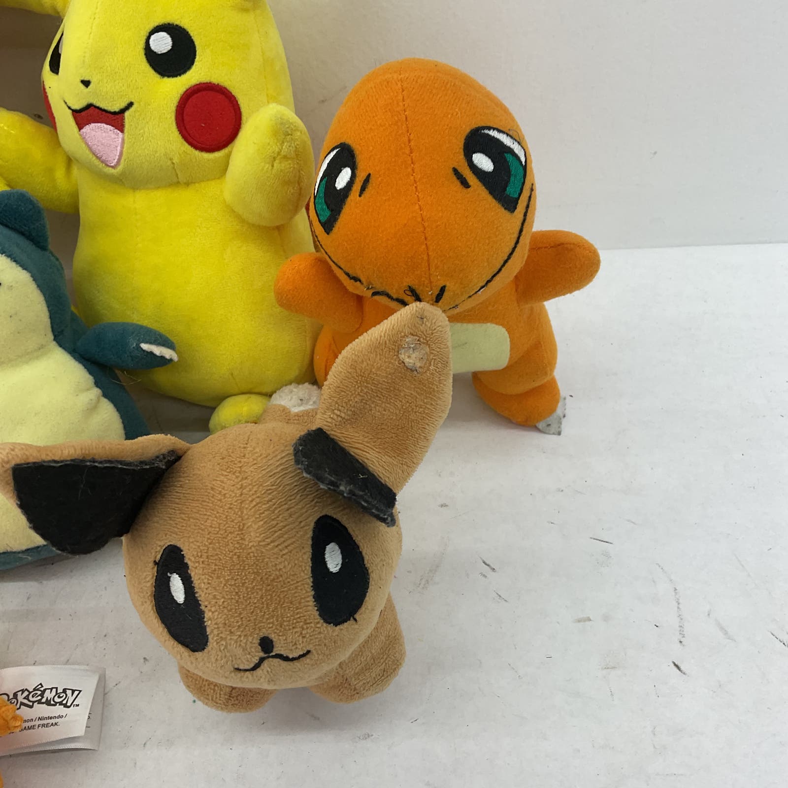 Nintendo Pokemon Stuffed Animal Plush toy Lot Snorlax Pikachu Charmander - Warehouse Toys