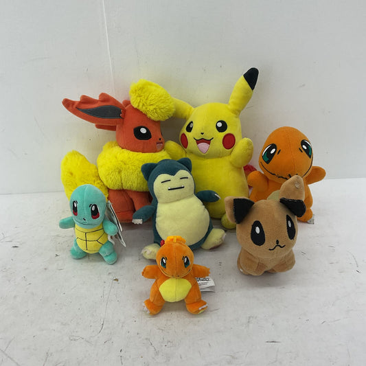 Nintendo Pokemon Stuffed Animal Plush toy Lot Snorlax Pikachu Charmander - Warehouse Toys