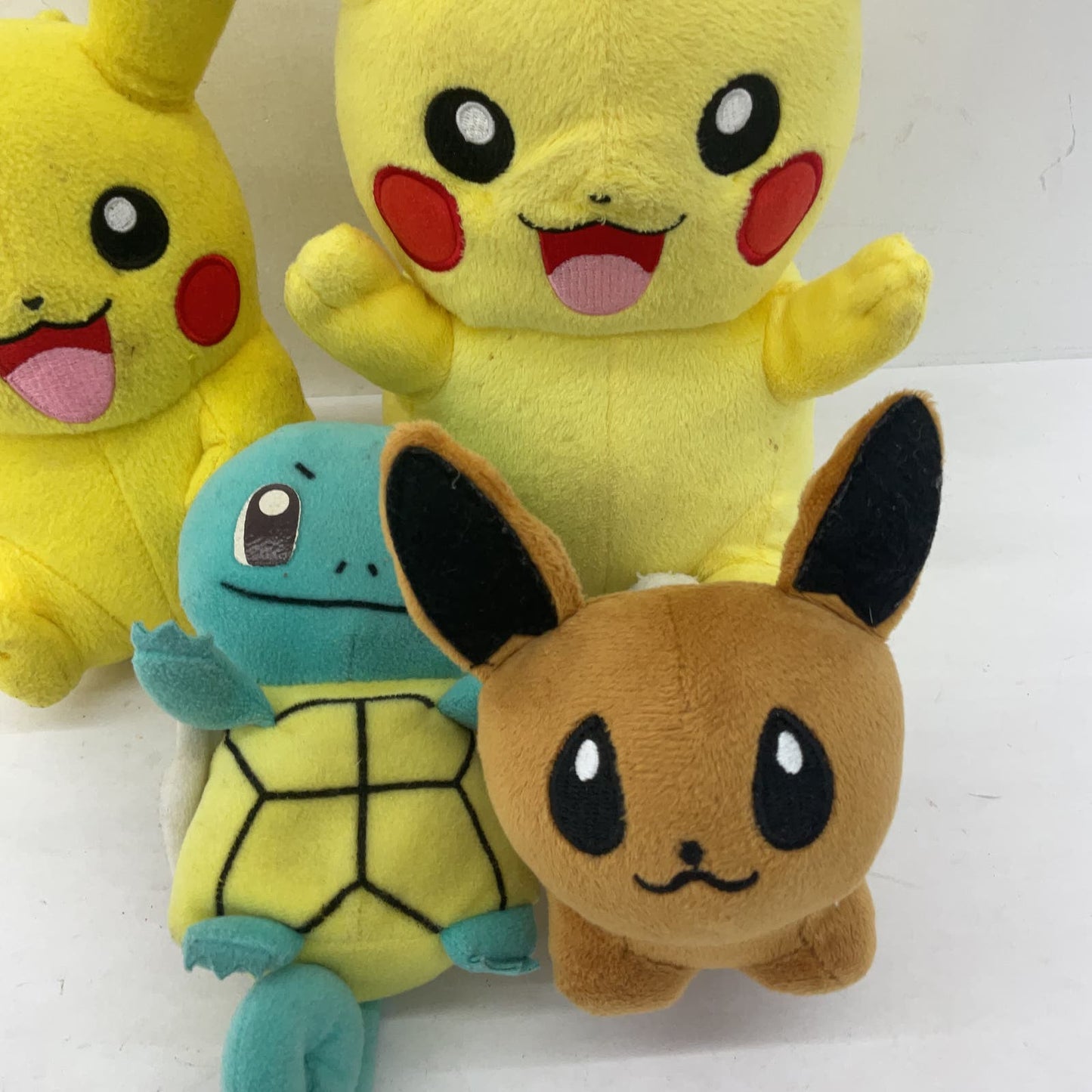 Nintendo PokemonYellow Stuffed Animal Plush Lot Pikachu Squirtle - Warehouse Toys