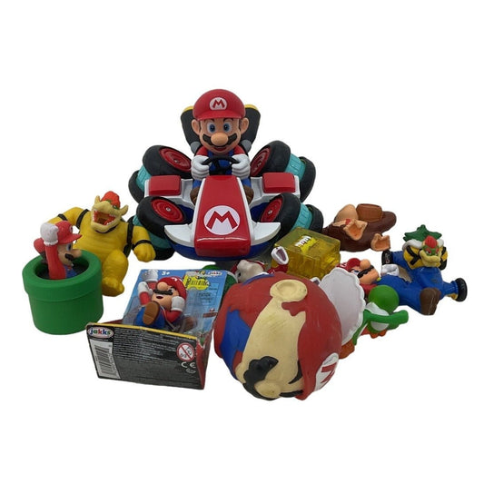 Nintendo Red Green Koopa Mario Kart Bowser Action Figure Toy Lot - Warehouse Toys