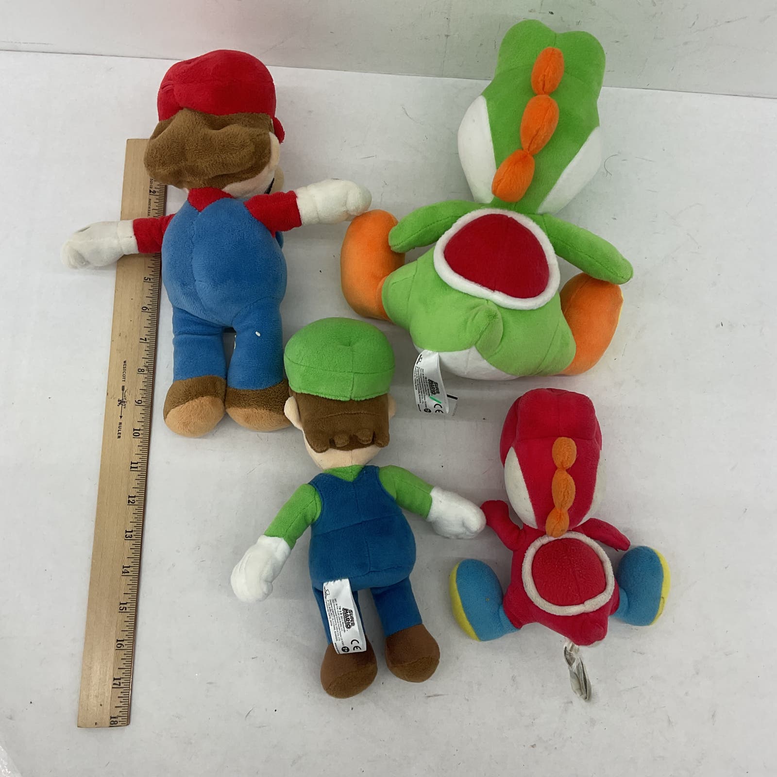 Nintendo Red Green Plush Toy Yoshi Super Mario Lot - Warehouse Toys