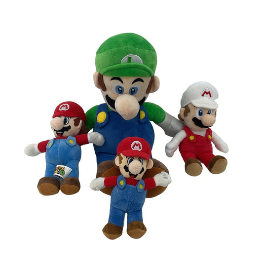 Nintendo Super Mario And Luigi Character Plush Dolls Fireball Powerup - Warehouse Toys