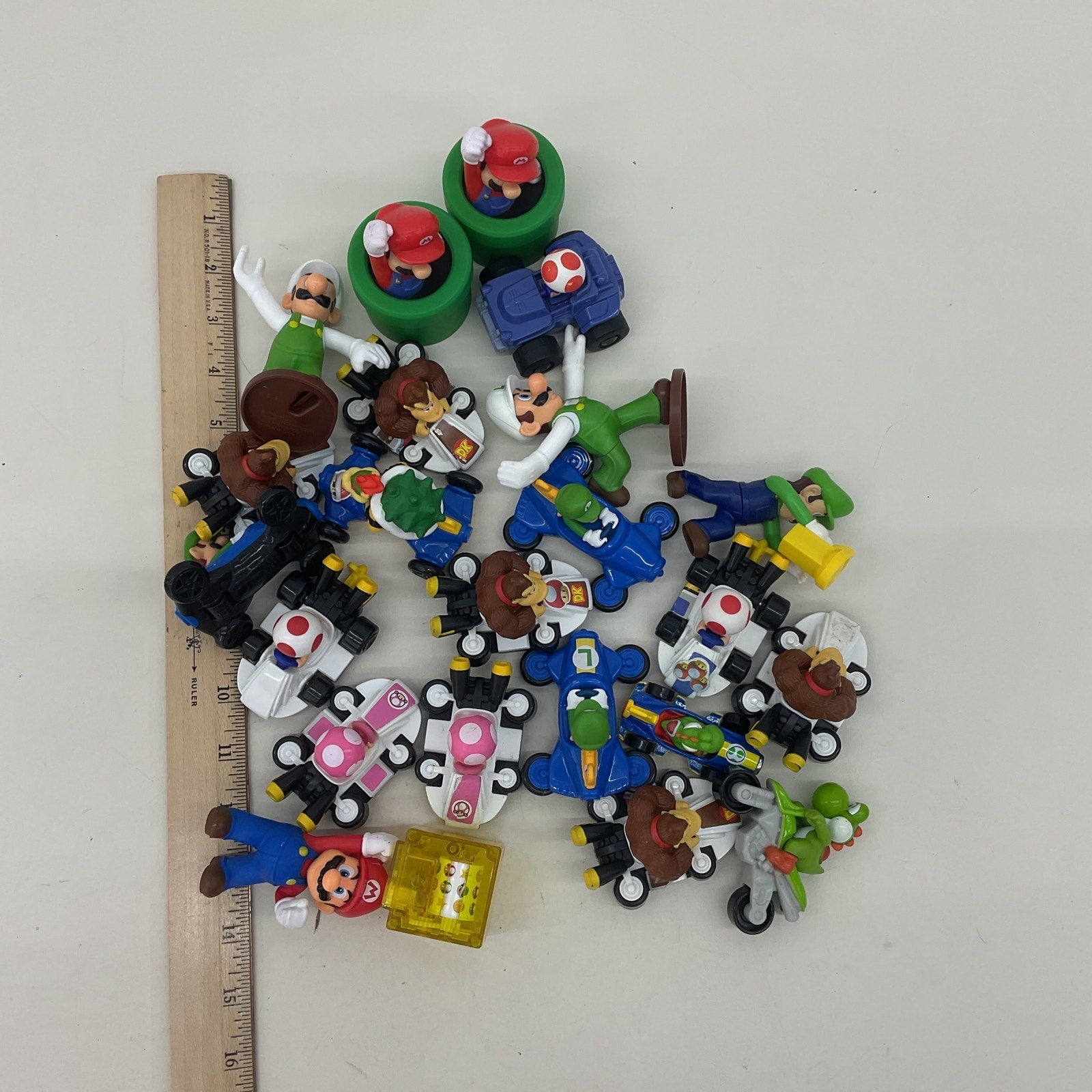 Nintendo Super Mario Bros Toy Figures Cake Toppers Happy Meal Prizes LOT - Warehouse Toys