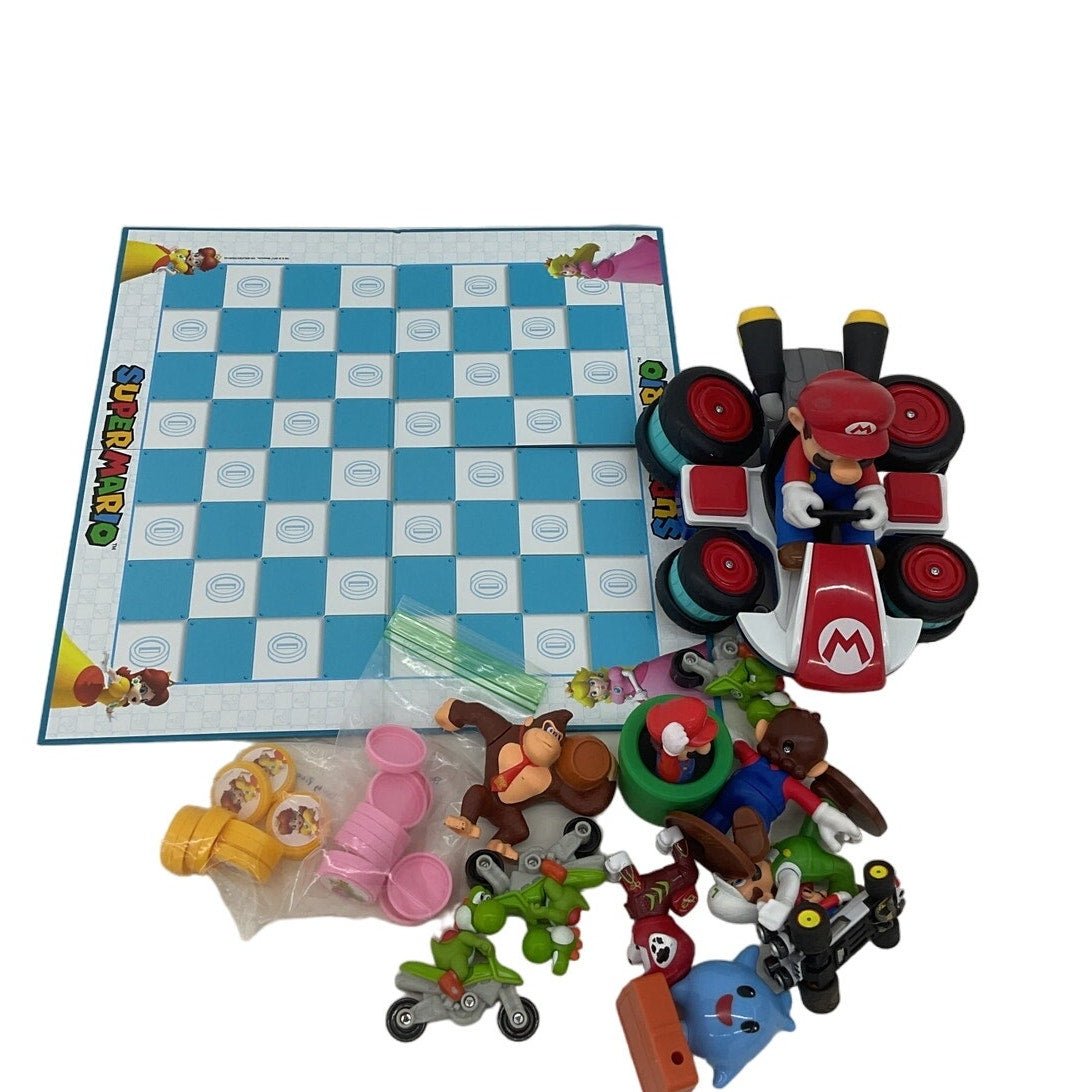 Nintendo Super Mario Bros Toy Figures Mario Kart Vehicle Board Game Pieces - Warehouse Toys