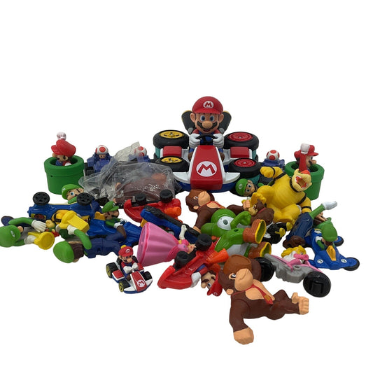 Nintendo Super Mario Brothers Toy Figures Cake Toppers Vehicles Karts LOT - Warehouse Toys