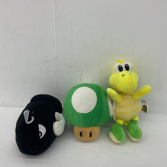 Nintendo Super Mario Green Mushroom Koopa Bullet Plush Stuffed Animal - Warehouse Toys