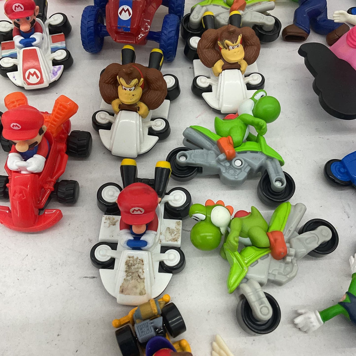 Nintendo Super Mario Kart Toad Donkey Kong Princess Multicolor Action Figure Lot - Warehouse Toys