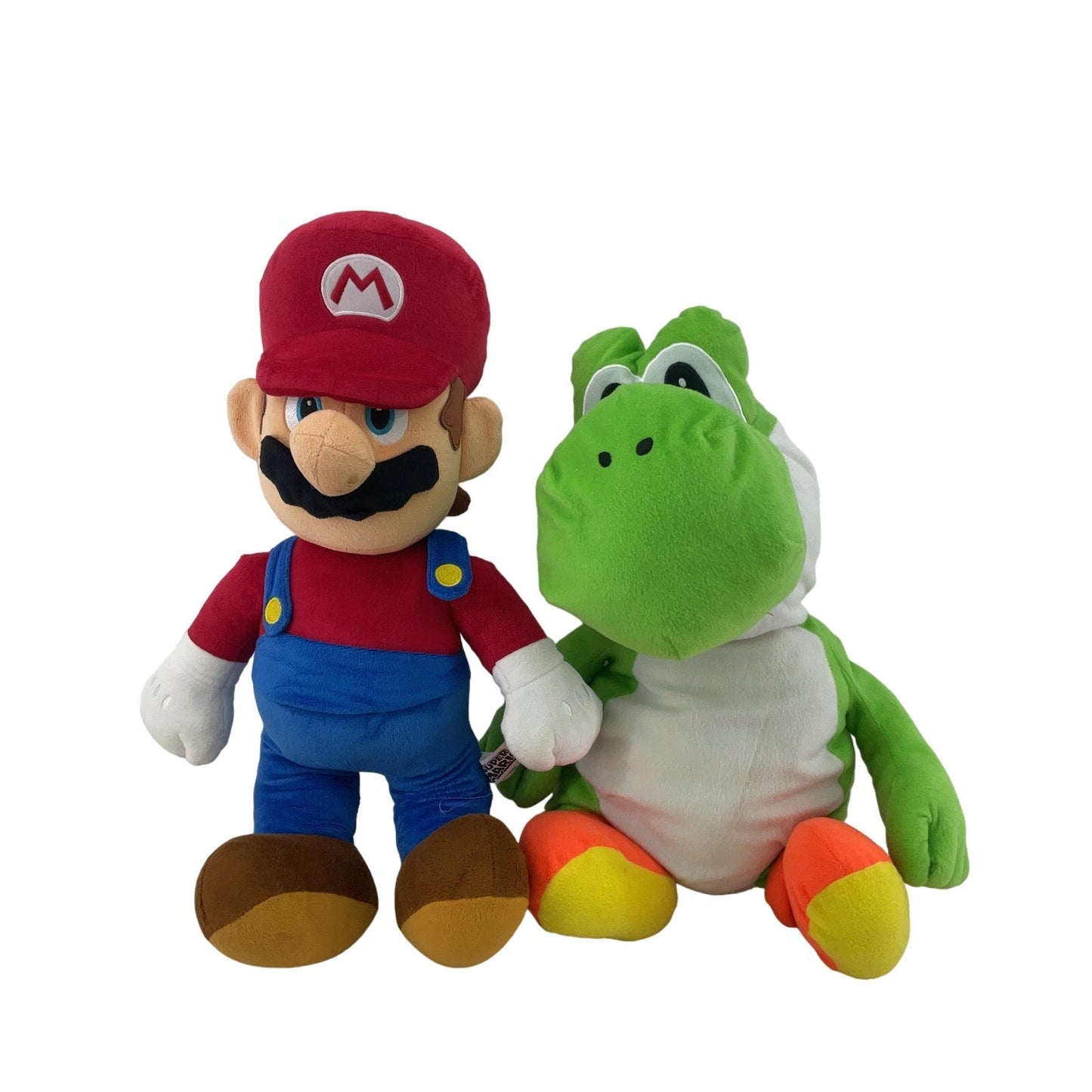 Nintendo Super Mario Large Plush LOT Mario & Green Yoshi Plush Dolls - Warehouse Toys