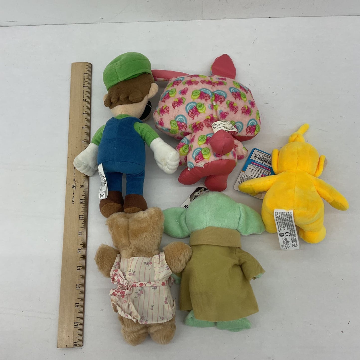 Nintendo Teletubbies Star Wars Stuffed Animal Plush Grogu Luigi Lot - Warehouse Toys