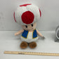 Nintendo White Toad Stuffed Animal Plush Toy Super Mario Bros - Warehouse Toys