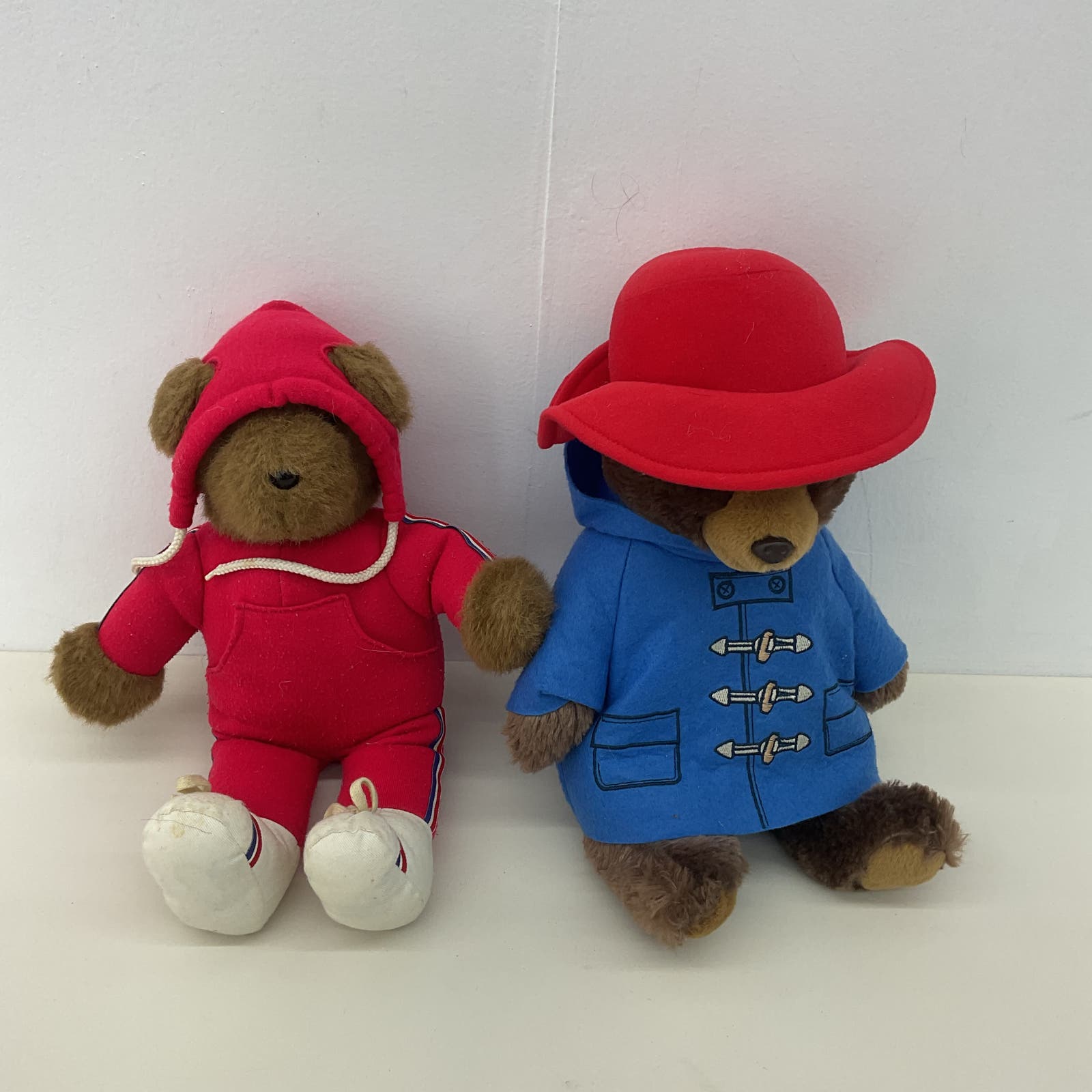 North American Bear Co Albert the Running Bear & Paddington Bear Teddy Plush LOT - Warehouse Toys