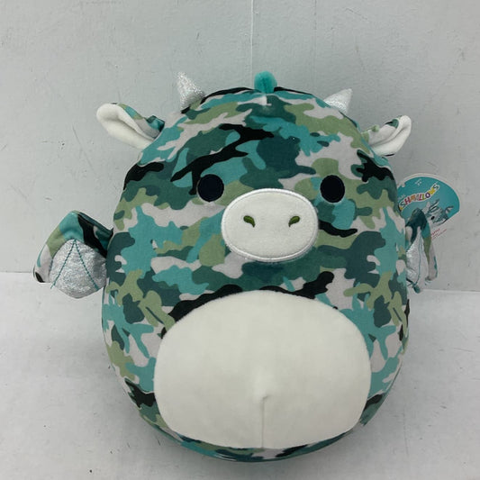 NWT Green Squishmallows Plush Camo Dragon Soft Stuffed Animal - Warehouse Toys