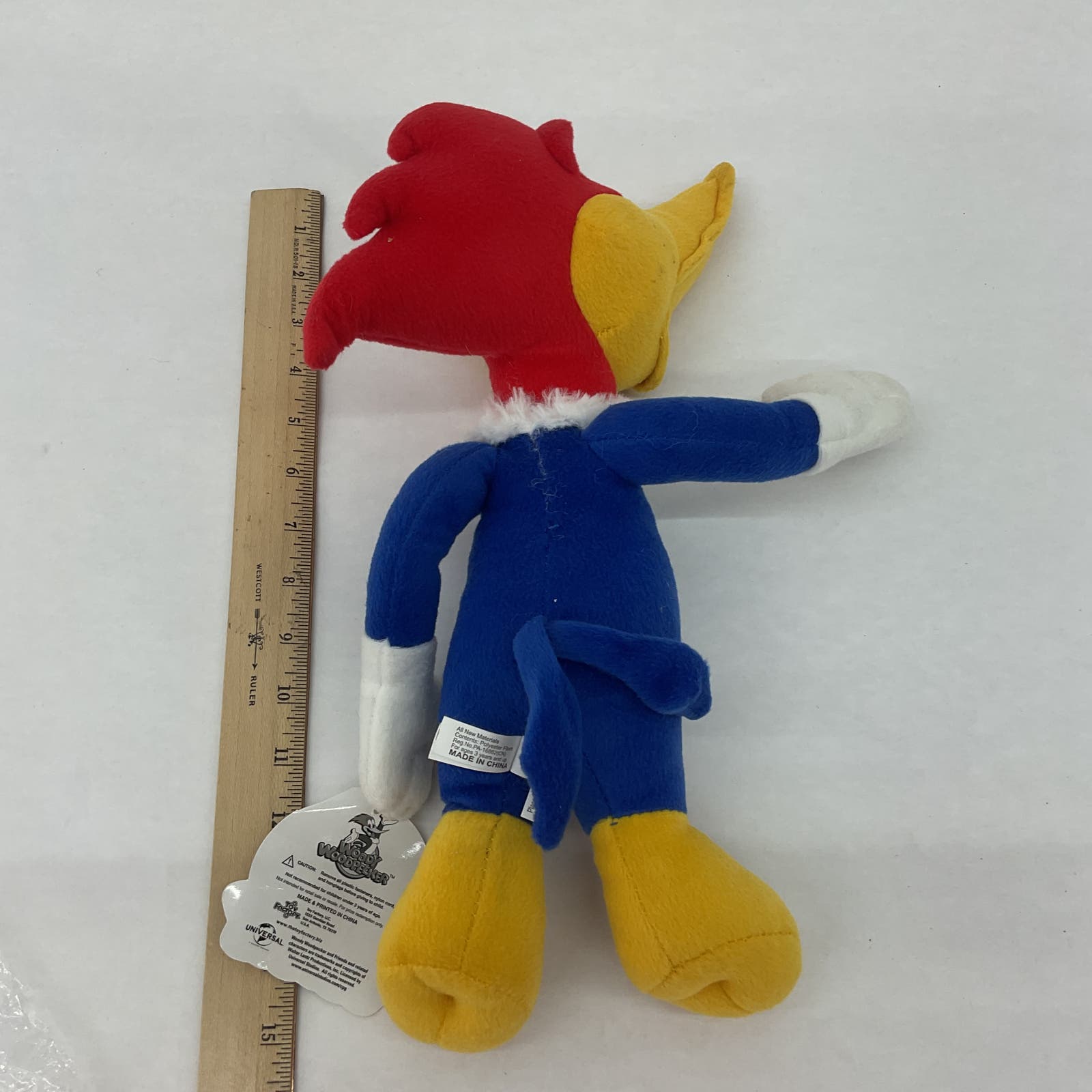 NWT Woody Woodpecker Red Stuffed Animal Plush Toy Cartoon Bird - Warehouse Toys