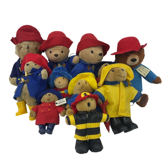Paddington Bear Teddy Plush Toys Vintage & Modern LOT 5 lbs Stuffed Animals - Warehouse Toys