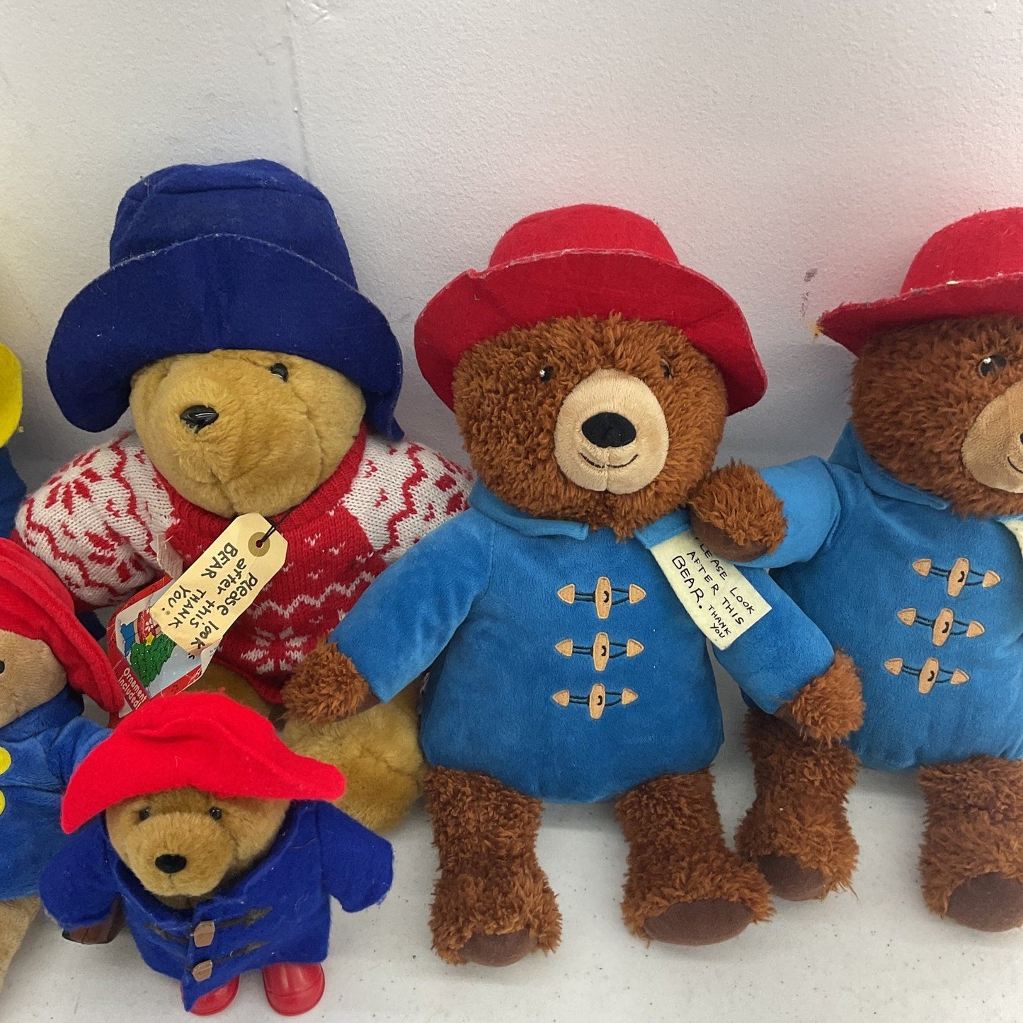 Paddington Bear Teddy Rain Coat Plush Toys Stuffed Animals Preowned LOT Kohl's - Warehouse Toys