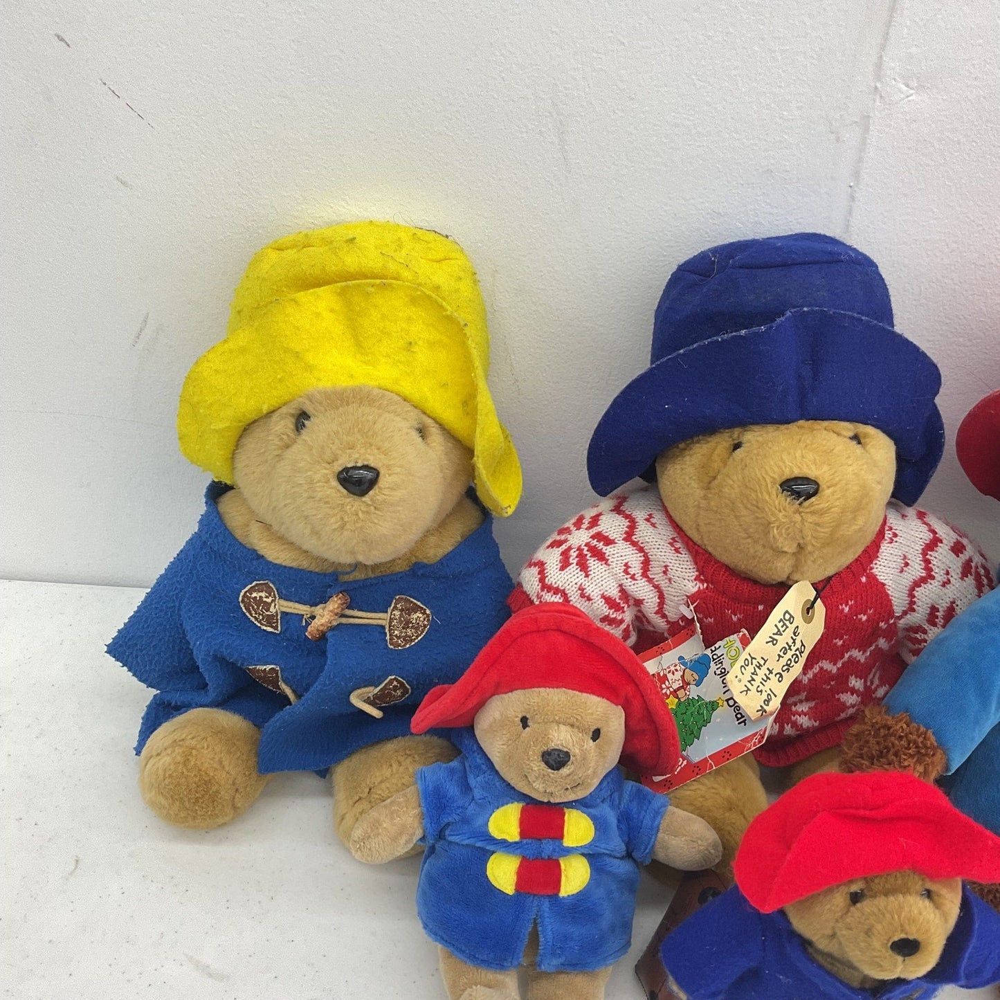 Paddington Bear Teddy Rain Coat Plush Toys Stuffed Animals Preowned LOT Kohl's - Warehouse Toys