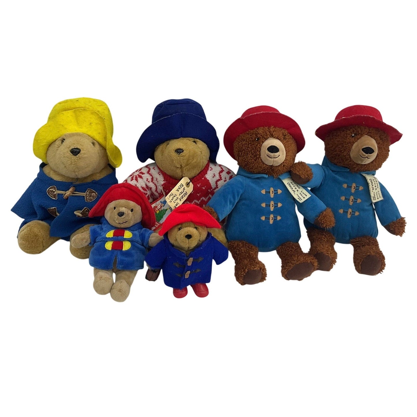 Paddington Bear Teddy Rain Coat Plush Toys Stuffed Animals Preowned LOT Kohl's - Warehouse Toys