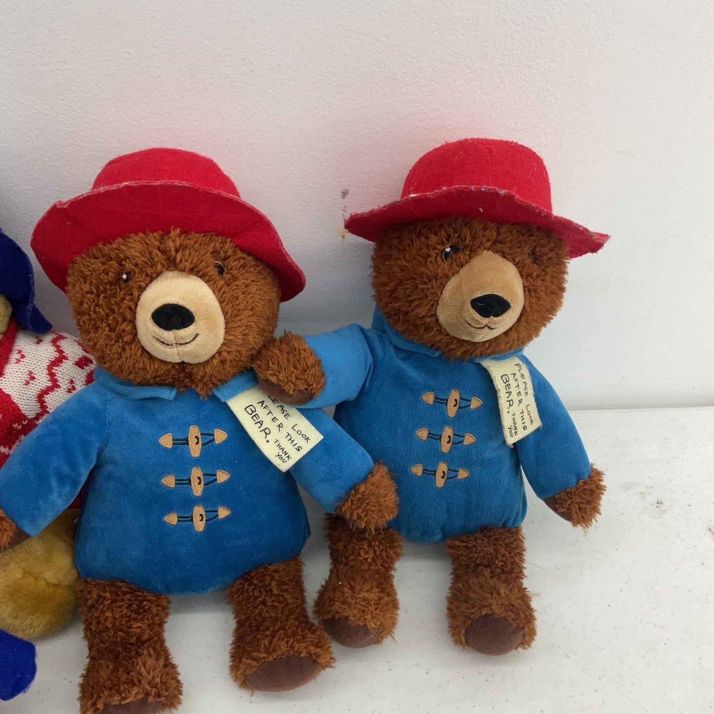 Paddington Bear Teddy Rain Coat Plush Toys Stuffed Animals Preowned LOT Kohl's - Warehouse Toys