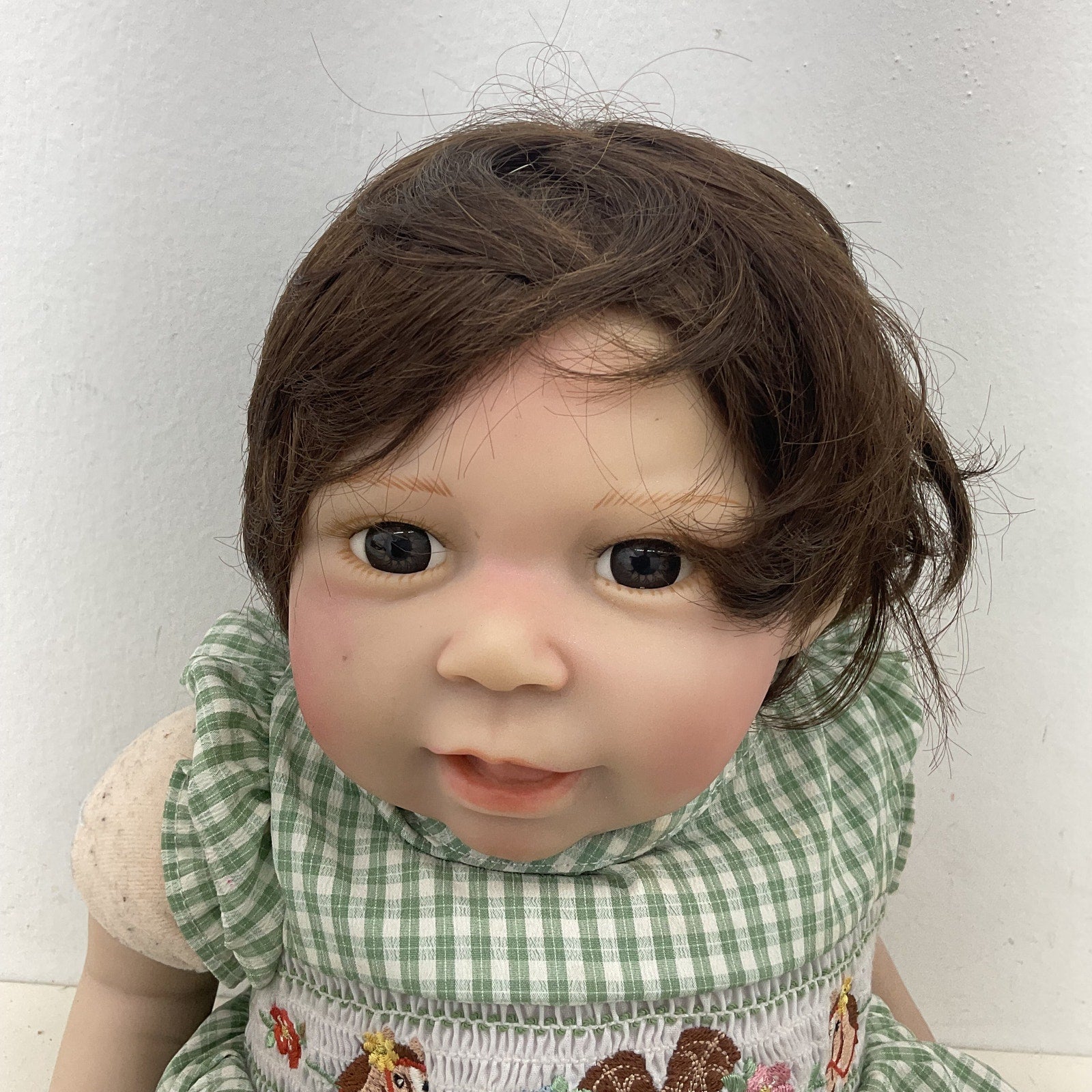 Paradise Galleries Realistic Beautiful Brunette Baby Doll Little Girl Caucasian - Warehouse Toys