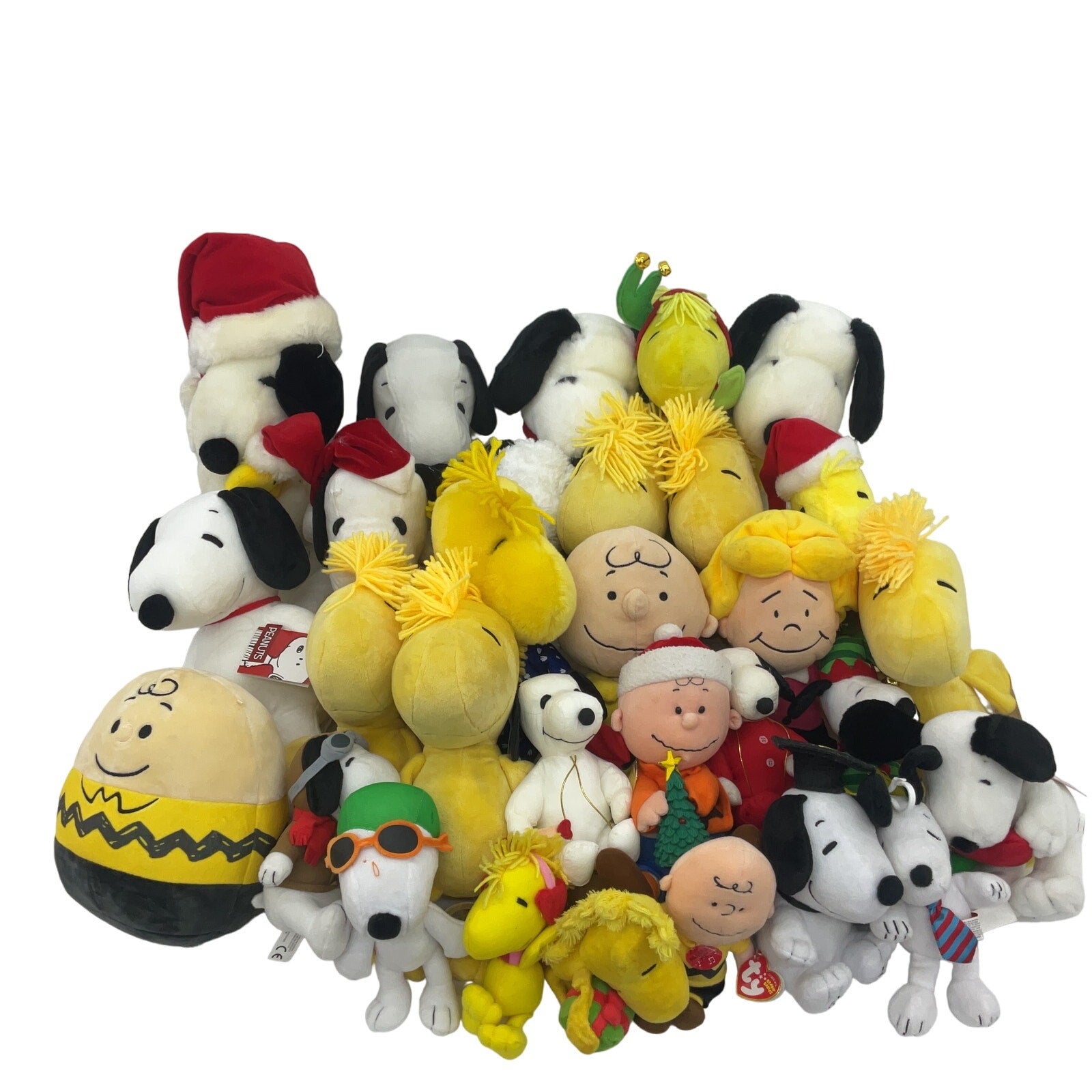 Peanuts Snoopy Woodstock Vintage & Modern Mixed Character 13 lbs Plush Dolls - Warehouse Toys