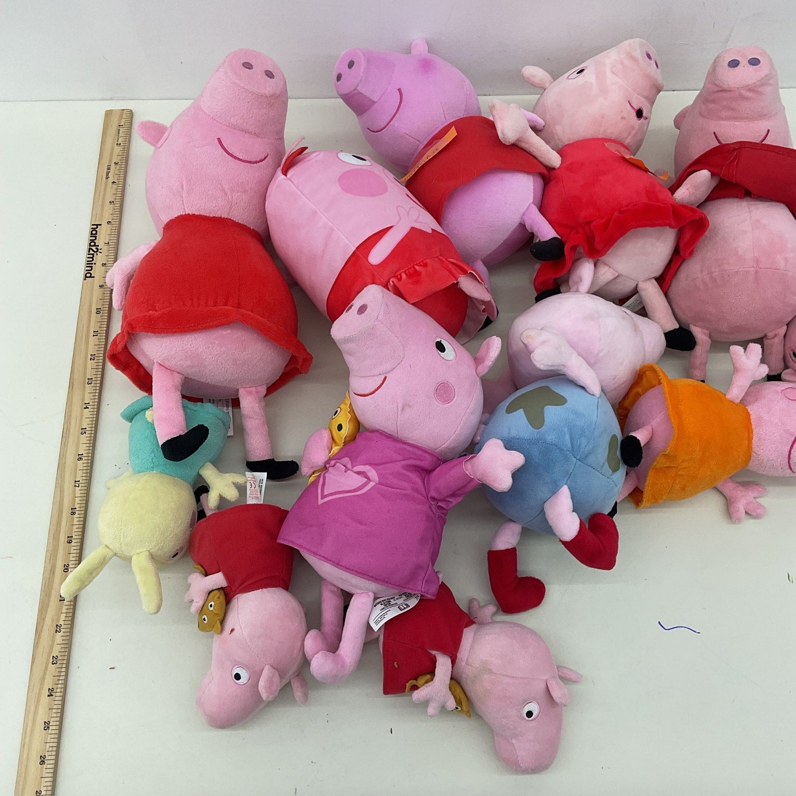 Peppa Pig Pink Stuffed Animal Plush Toy Wholesale Lot - Preowned - Warehouse Toys