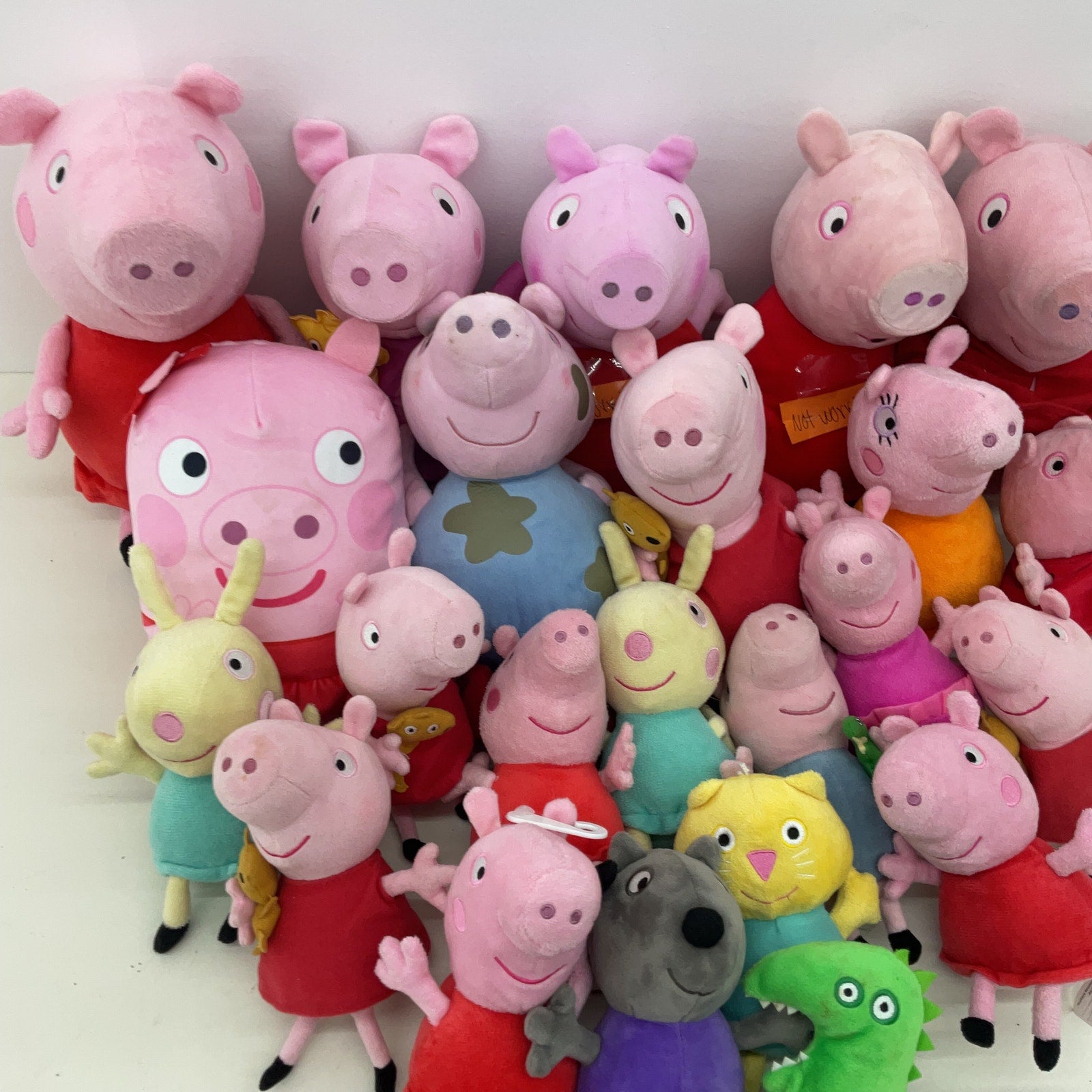 Peppa Pig Pink Stuffed Animal Plush Toy Wholesale Lot - Preowned - Warehouse Toys