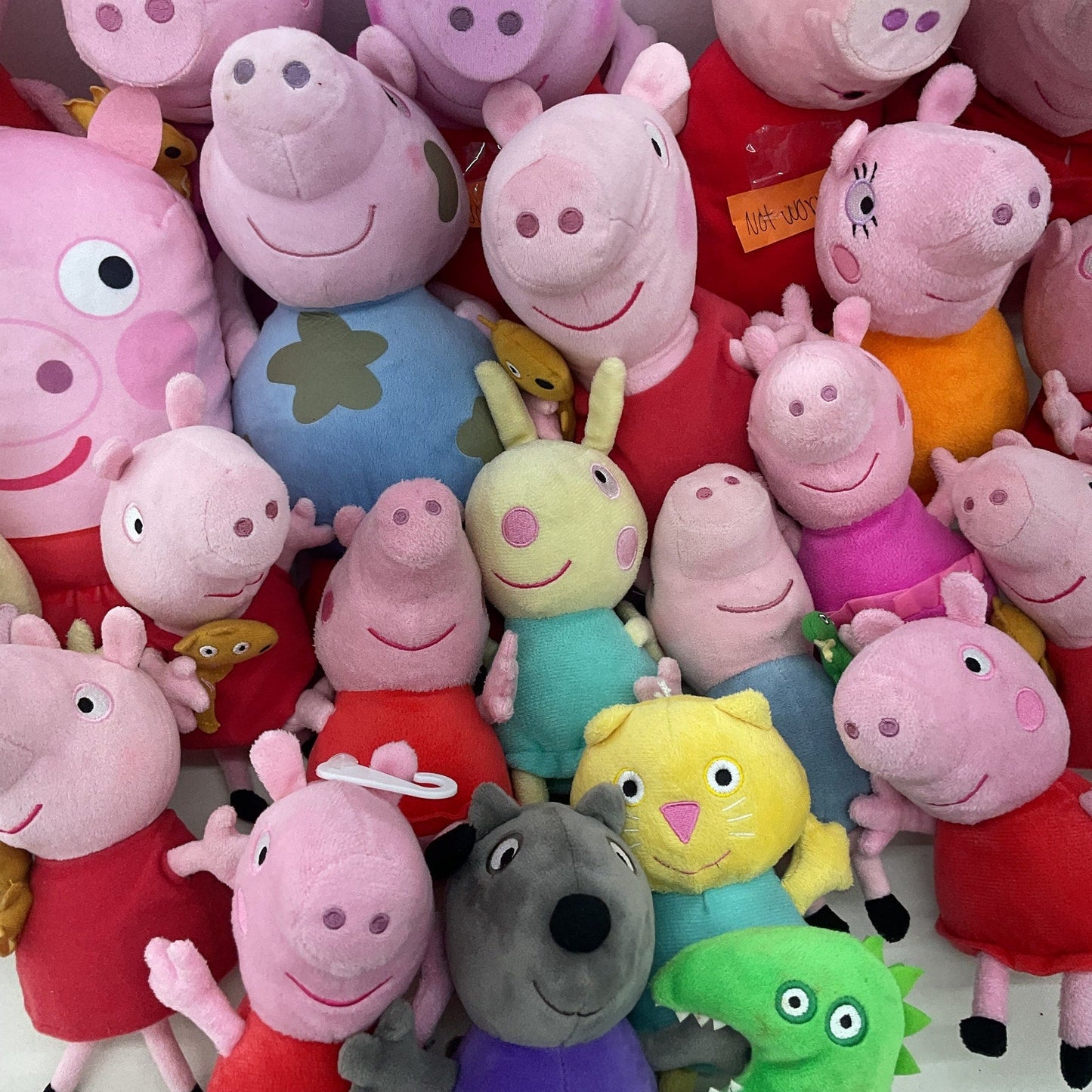 Peppa Pig Pink Stuffed Animal Plush Toy Wholesale Lot - Preowned - Warehouse Toys