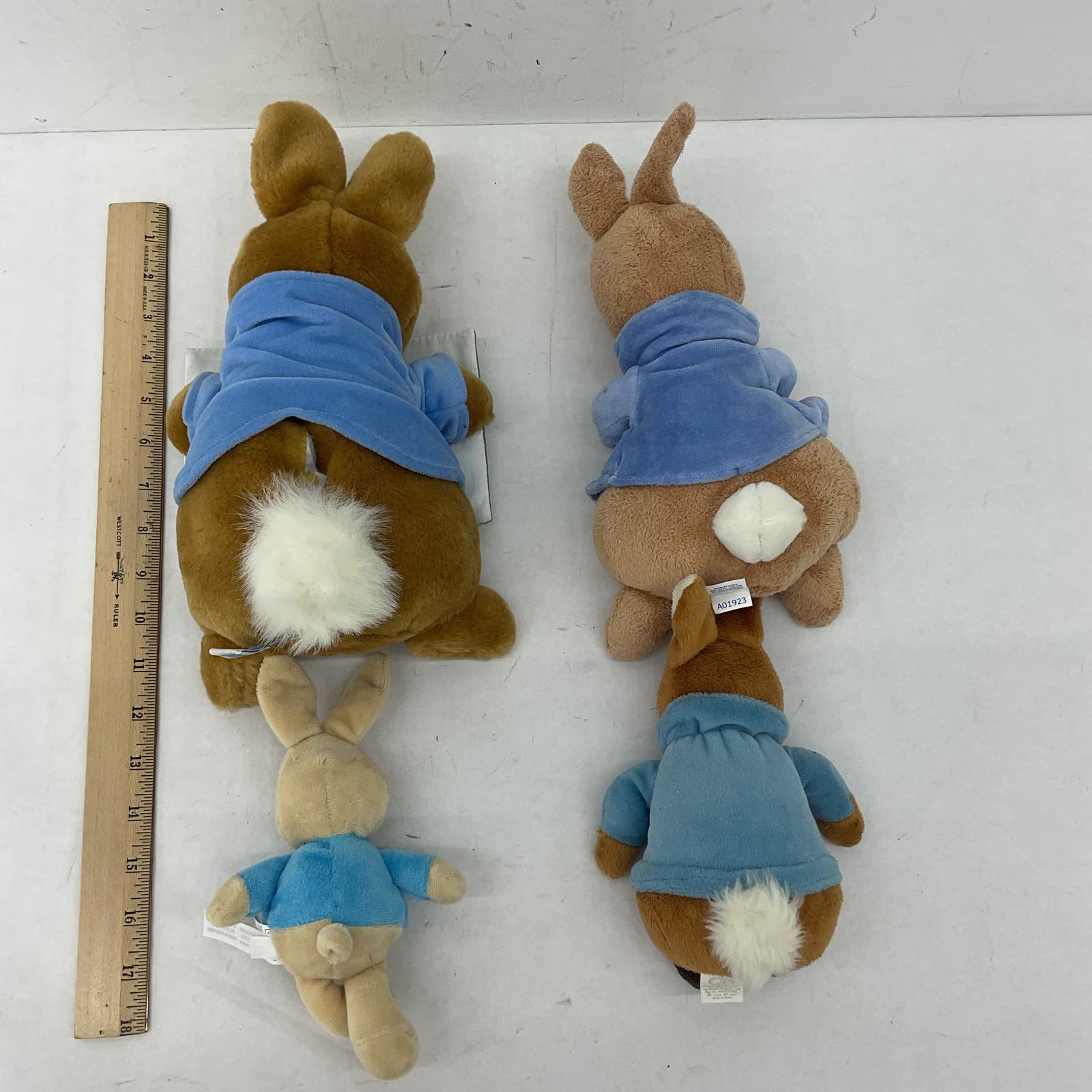 Peter Rabbit Blue Shirt Bunny Stuffed Animal Plush Toy Lot Eden - Warehouse Toys