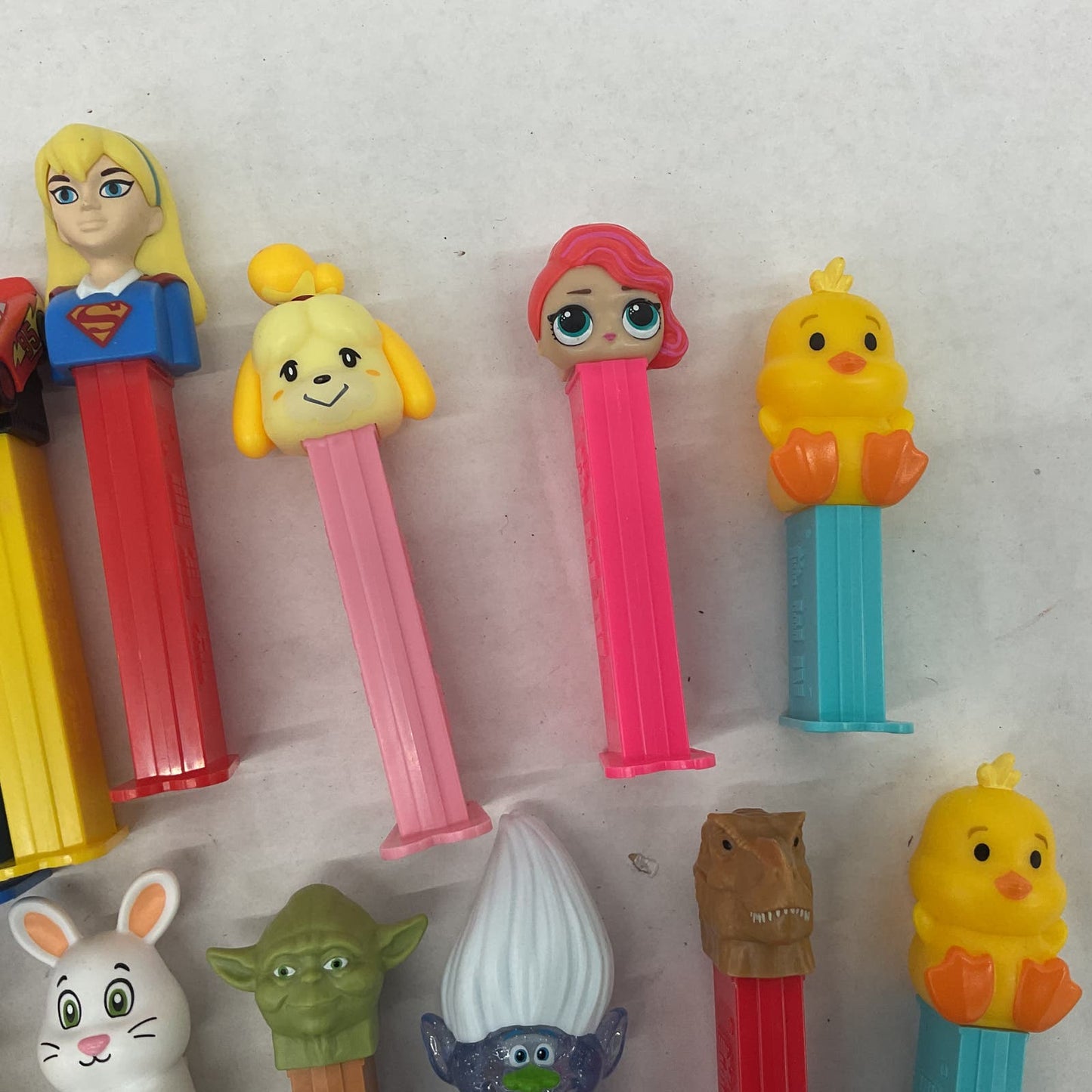 Pez Collection Multicolor Toys Star Wars Yoda Trolls Bunny Dog Lot - Warehouse Toys